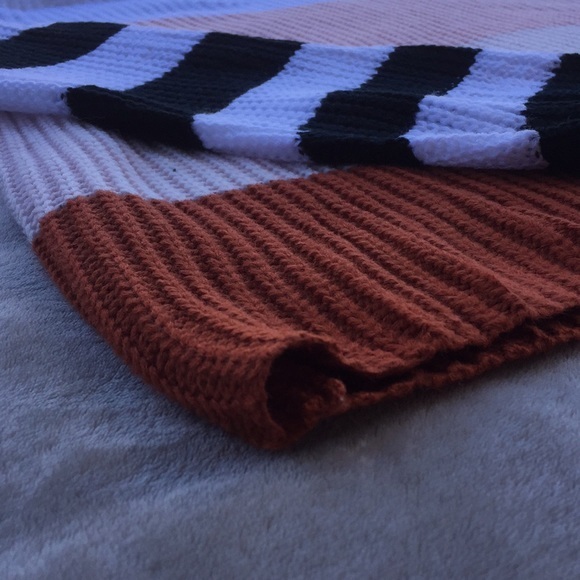 Colorblock Acrylic Sweater, Size Small - Picture 6 of 13